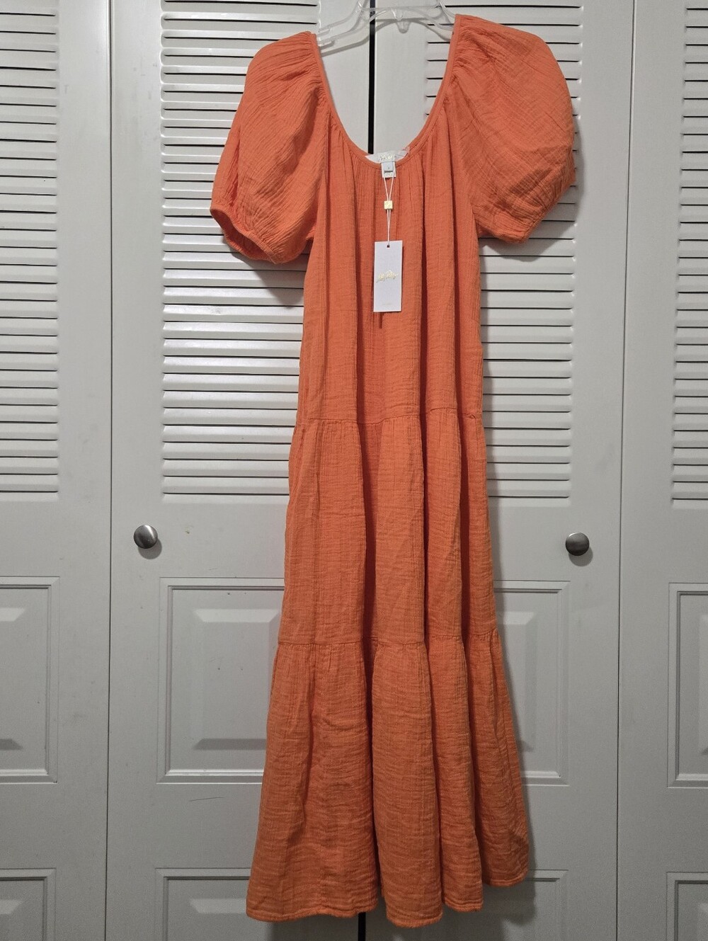 Lily Pulitzer Zemini Maxi Dress Vibrant Orange Size Small
